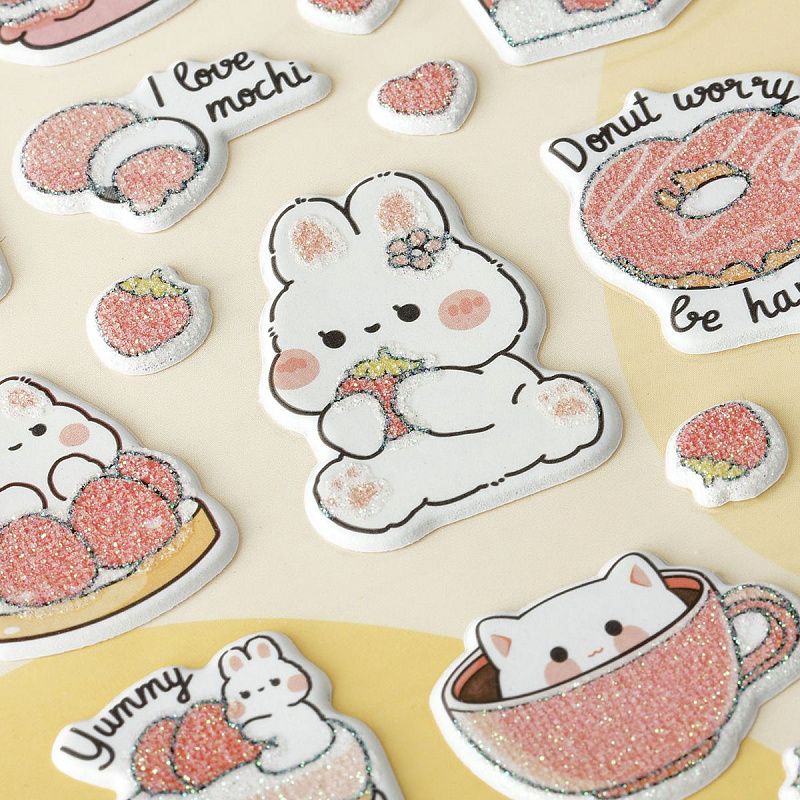 Наклейки объемные MESHU "Sweet mood", 10*23см, пакет европодвес