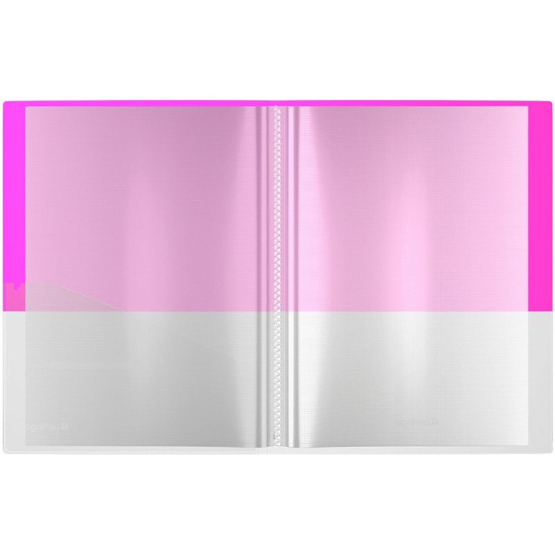 Папка с 20 вкладышами Berlingo "Semicolor" А4, 17мм, 700мкм, с внутр. карманом, розовая, софт-тач 