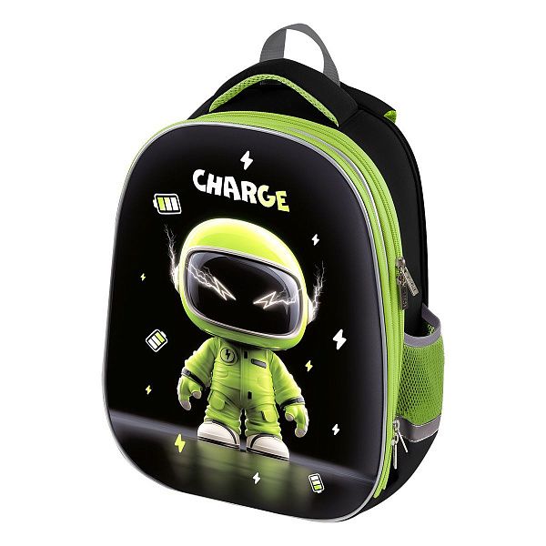 Ранец Först School Base "Charge" 39*30*18см, 2 отделения, 2 кармана, анатомическая спинка