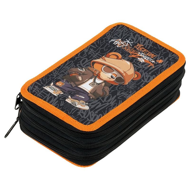 Пенал 3 отделения, 190*110 ArtSpace "Bear", ткань 