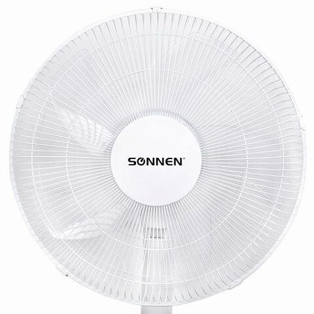 Вентилятор напольный SONNEN FS40-A999, 50Вт, LED дисплей, 3 скоростных режима, белый, 455735