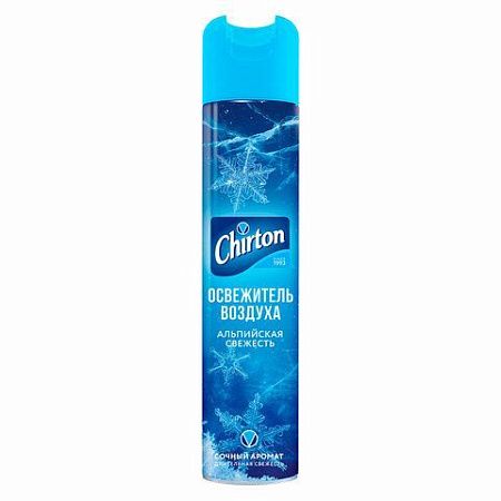 Освежитель воздуха аэрозольный 300 мл, CHIRTON (Чиртон), "Альпийская свежесть" 