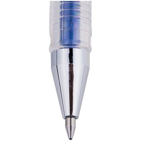 Ручка гелевая Crown "Hi-Jell Metallic" синяя металлик, 0,7мм 