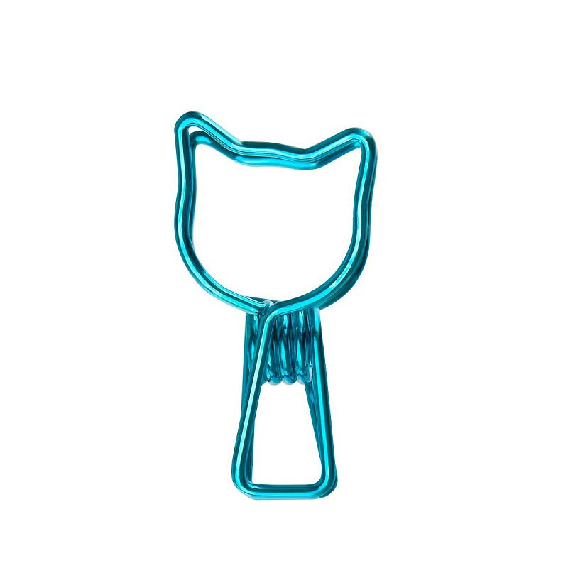 Зажимы для бумаг 33мм, MESHU "Grace Cats", 6шт., ассорти, бокс с европодвесом