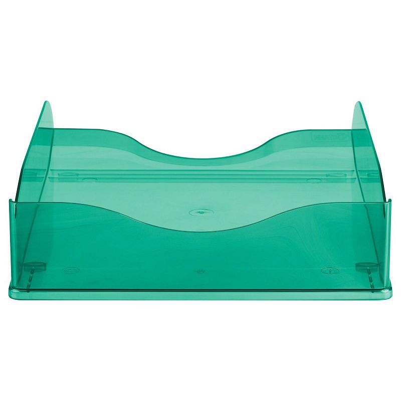 Лоток для бумаг горизонтальный СТАММ "Тропик", тонированный мятный