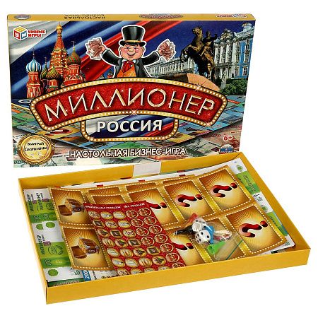 Игра настольная Умные игры "Миллионер 2в1: Мафия и Квест", картонная коробка 