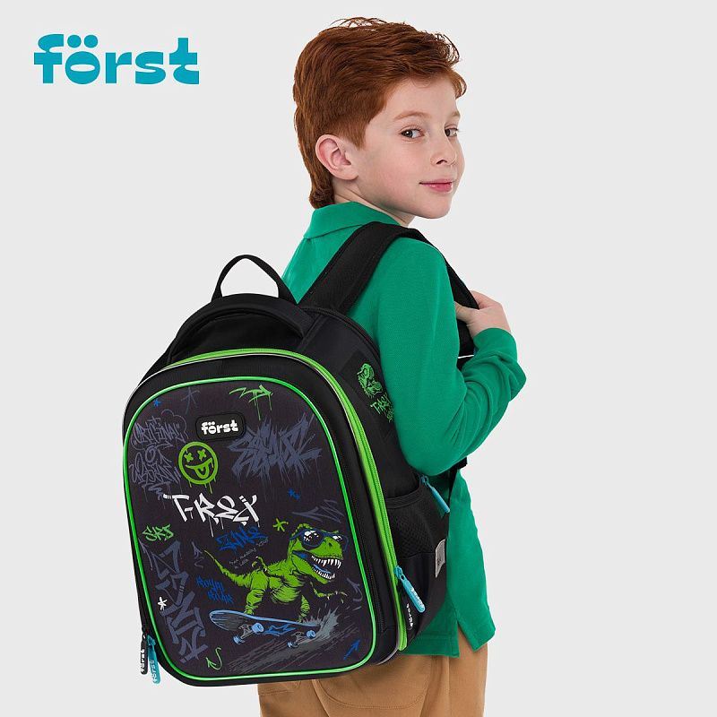 картинка Рюкзак Först F-Cloud "Royal Roar" 37*28,5*16,5см, 3 отделения, 3 кармана, анатомическая спинка магазин являющийся официальным дистрибьютором в России