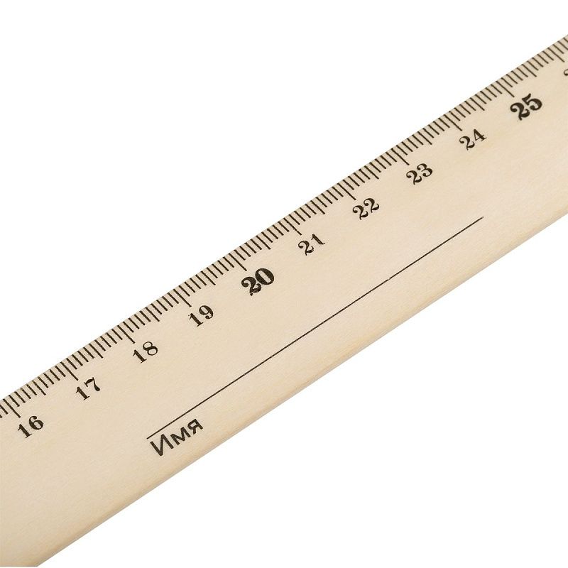 Линейка 30см Красин "Стандарт", дерево 