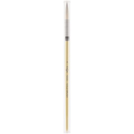 Кисть художественная синтетика Гамма "GOLD BRUSH", круглая №6, французское крепление, короткая ручка