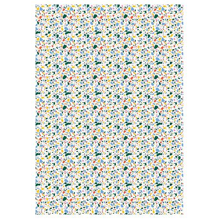 Упаковочная бумага глянц. 70*100см, MESHU "Terrazzo", 80 г/м2, ассорти, 5 дизайнов