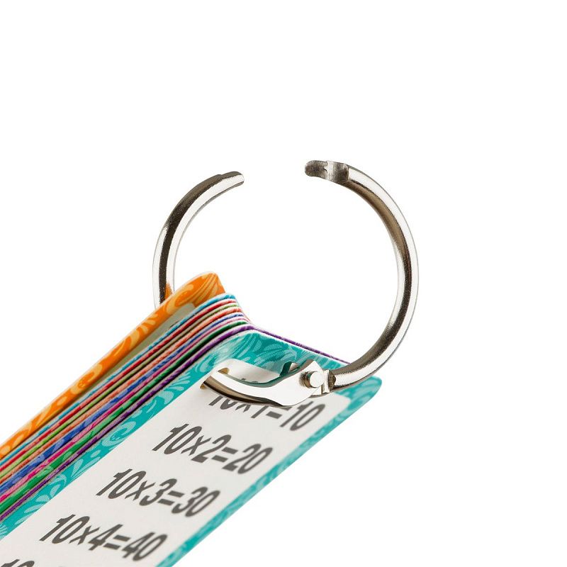 Обучающие карточки ТРИ СОВЫ "Таблица умножения/Таблица деления", 10шт., двусторонние, ламинированные 