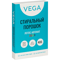 Порошок стиральный Vega, Лотос Автомат Колор, 400г, картонная коробка 