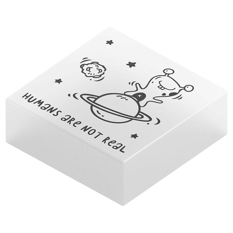 Ластик Berlingo "Aliens", прямоугольный, 28*28*12мм, флуоресцентный 