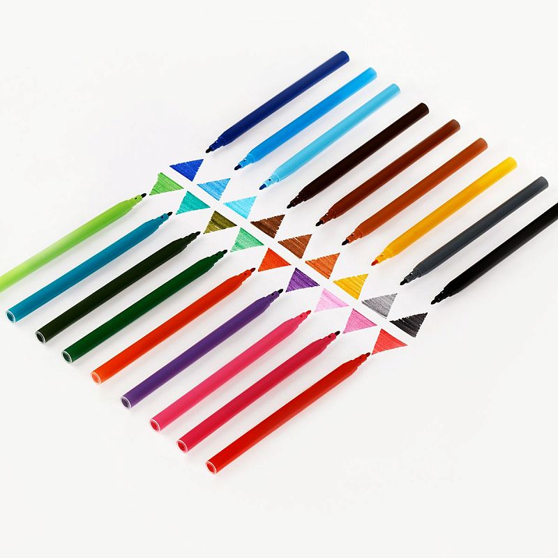 Фломастеры ArtSpace "Машинки", 18цв., картон, смываемые, европодвес