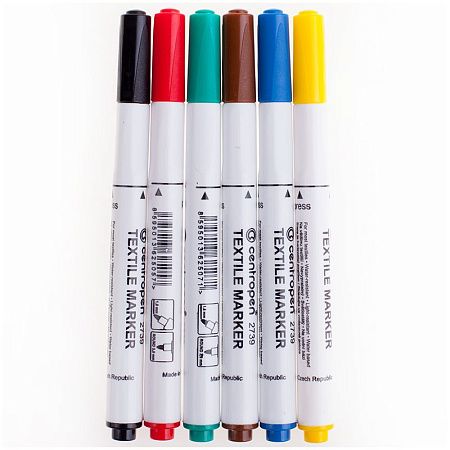 Набор маркеров для ткани Centropen "Textil Marker 2739" 06цв., 1,8мм, картон. уп., европодвес 