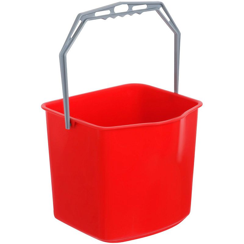 Тележка уборочная OfficeClean Professional 2 секции, 15л, отжим, корзина, держ. д/мусор. мешка