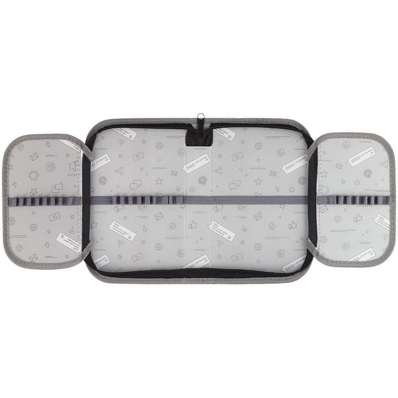 Пенал 1 отделение, 200*130 ArtSpace "Cat", две откидные секции, ткань 