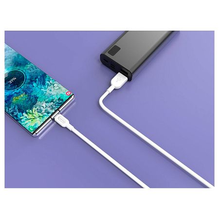 Кабель Smartbuy S01, USB - Type-C, 2,4A output, 1м, белый