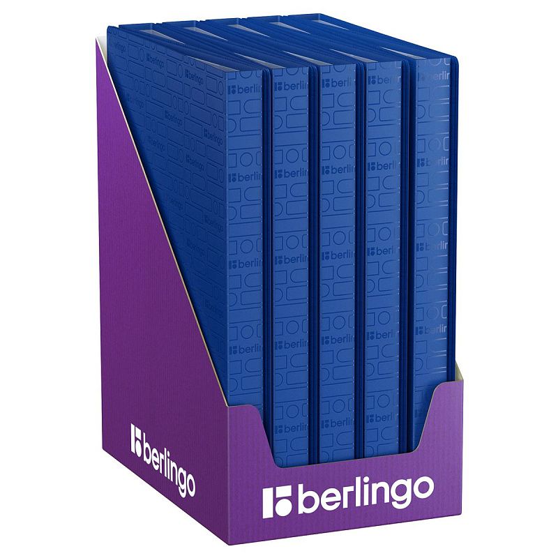 Папка с 40 вкладышами Berlingo "Your Way" А4, 24мм, 600мкм, синяя, с внутр. карманом 