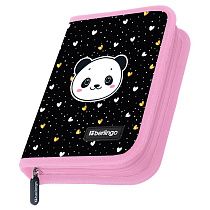 Пенал 1 отделение, 200*140*40 Berlingo "Cool panda", дополнительная откидная секция, полиэстер Пенал 1 отделение, 200*140*40 Berlingo "Cool panda", дополнительная откидная секция, полиэстер