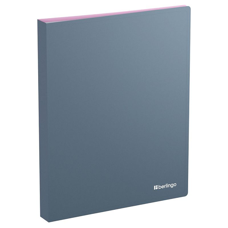 Папка с 60 вкладышами Berlingo "Soft Touch Pro", 30мм, 700мкм, с внутр. карманом, софт-тач, ассорти 