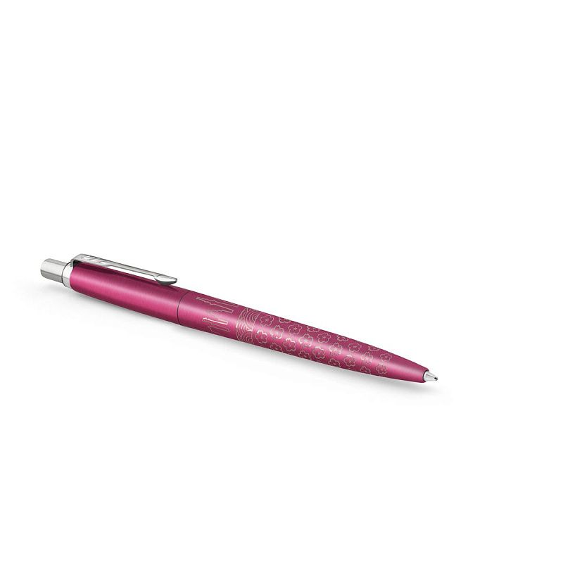 Ручка шариковая Parker "Jotter Tokyo Pink CT" синяя, 1,0мм, кнопочн., подарочная упаковка 