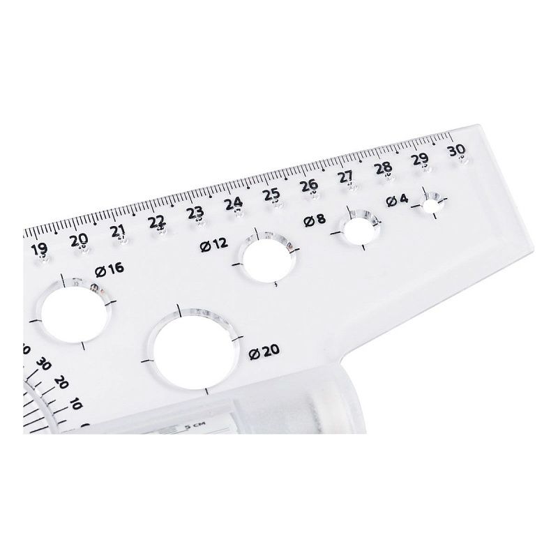 Рейсшина 30см СТАММ, металлический ролик, картонная коробка 