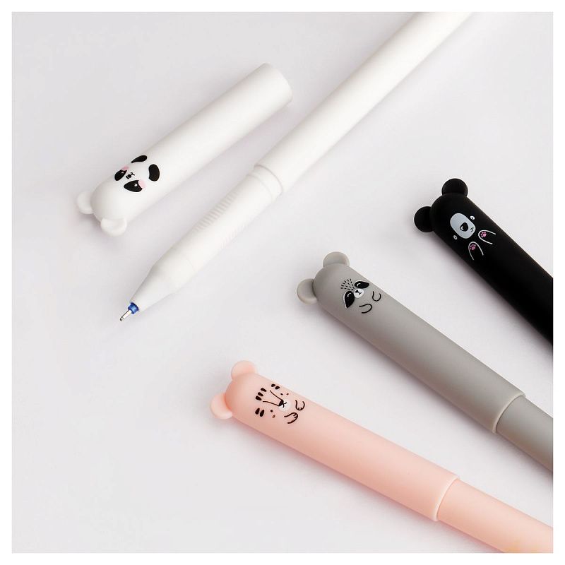 Ручка гелевая стираемая MESHU "Lovely Cutes" синяя, 0,5мм, корпус ассорти 