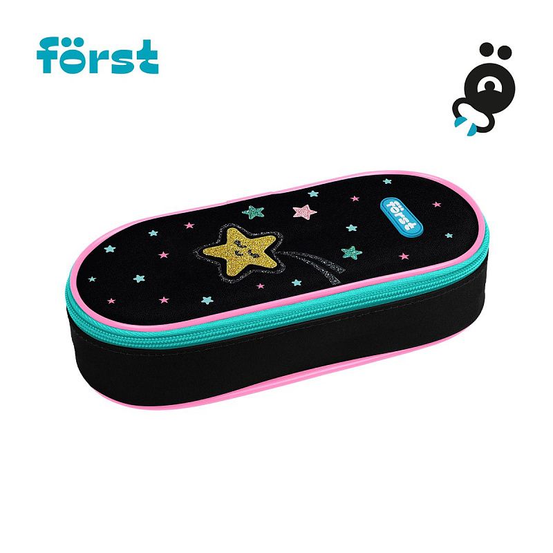 Пенал корпусный 1 отделение, 220*90*45 Först "Stars", полиэстер 