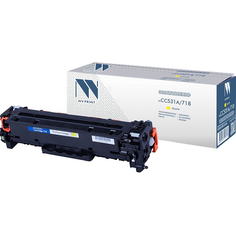 Картридж совм. NV Print CC532A/Canon 718 желтый для HP CLJ CP2025/CM2320 Canon MF-8330/8350(2800стр.)
