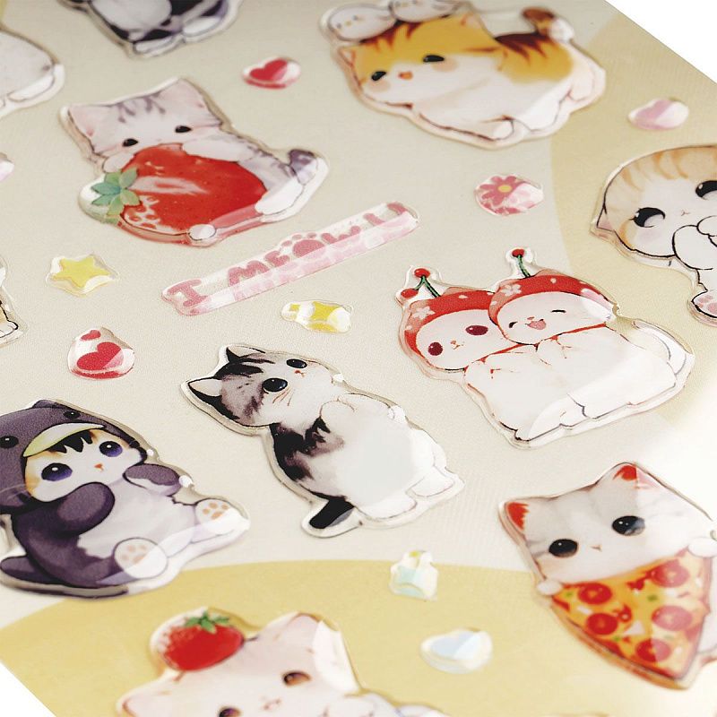 Наклейки гелевые MESHU  "Perrrfect" , 10*23см, инд. уп., европодвес