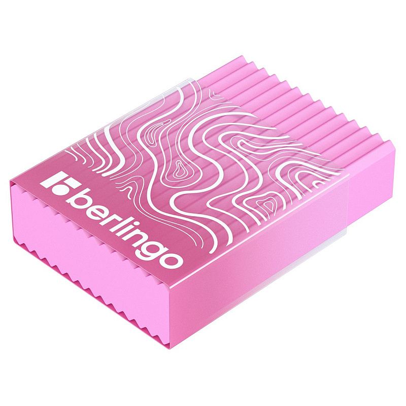 Ластик Berlingo "Gradient" прямоугольный, пластиковый кейс, Eco-Pvc, 45*32*11мм 