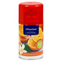 Сменный баллон для освежителя воздуха OfficeClean "Солнечный цитрус", сухое распыление, 250мл 