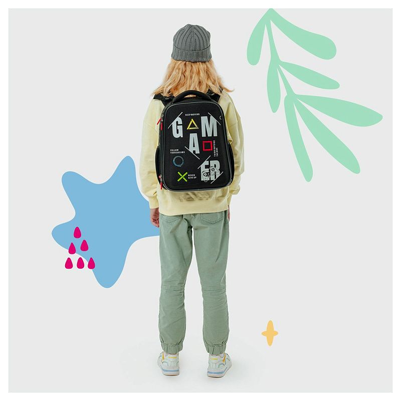 Ранец Berlingo Expert "Game on" 37*28*16см, 2 отделения, 2 кармана, анатомическая спинка 