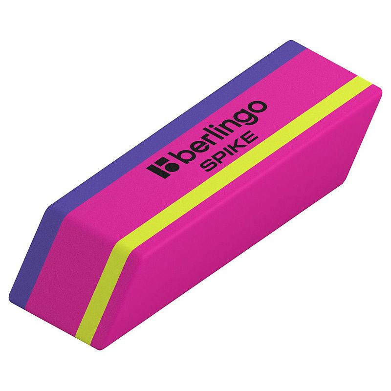 Ластик Berlingo "Spike", скошенный, термопластичная резина, 50*18*9мм 