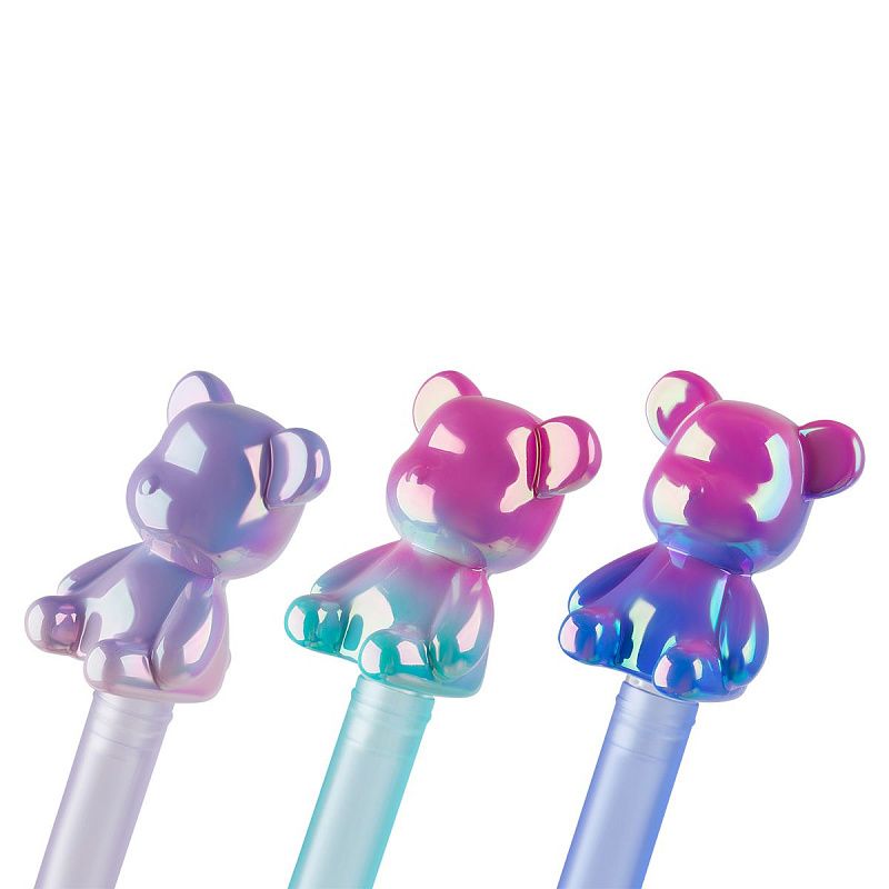 Ручка шариковая MESHU "Сool Bear" синяя, 0,7мм, корпус ассорти 