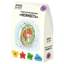 Набор для мыловарения ТРИ СОВЫ "Нежность", 1 мыло с картинкой, картонная коробка