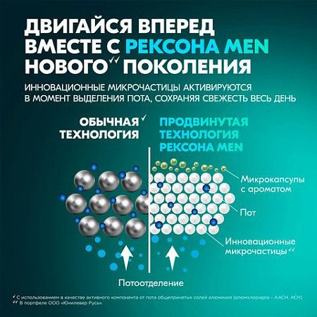 Антиперспирант аэрозольный 150мл REXONA MEN "Свежесть душа", усиленная защита, ш/к 91 