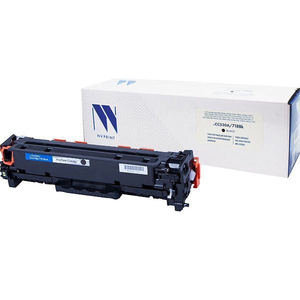 Картридж совм. NV Print CC530A/Canon 718 черный для HP CLJ CP2025/CM2320 CANON MF-8330/8350(3500стр.)