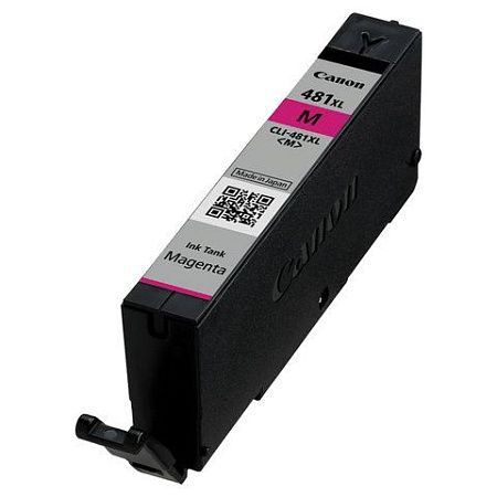 Картридж струйный CANON (CLI-481M XL) для PIXMA TS704 / TS6140, пурпурный, ресурс 474 страницы, оригинальный, 2045C001 