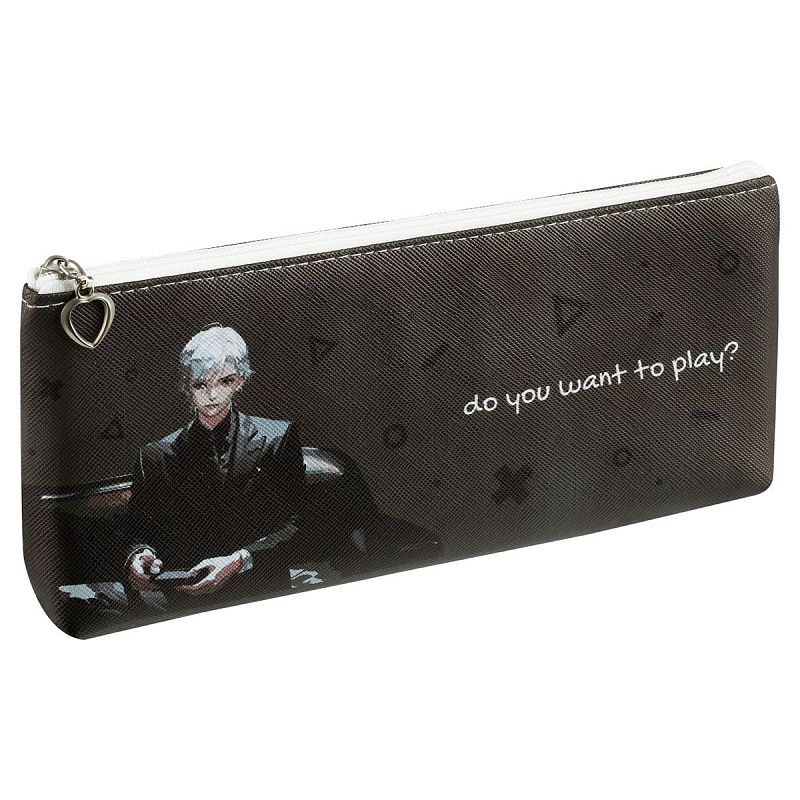 Пенал мягкий 200*85*30 MESHU "Player", искусственная кожа 