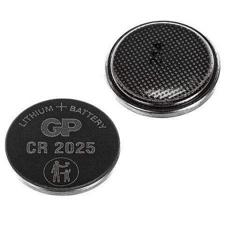Батарейка GP Lithium CR2025, литиевая, 2 шт., блистер, CR2025-2CRU2