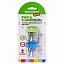 Точилки BRAUBERG KIDS "MAXI", 2 ШТУКИ, 2 отверстия, с большим контейнером, трехгранный корпус, цвета ассорти, блистер, 271947