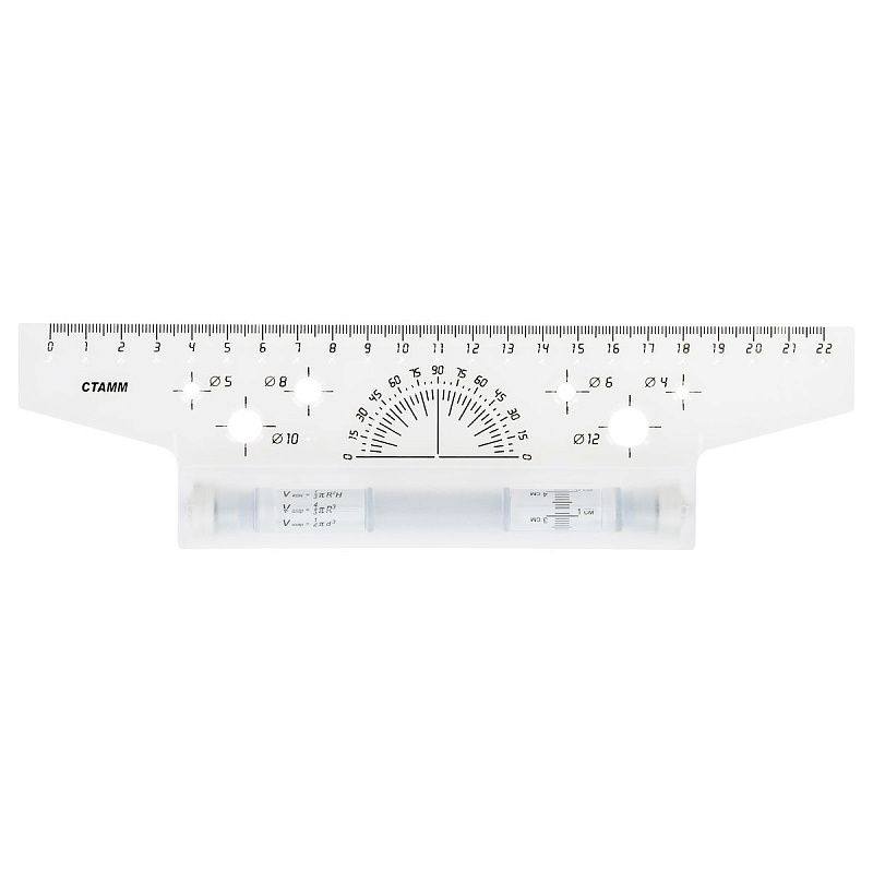 Рейсшина 22см СТАММ, металлический ролик, картонная коробка 