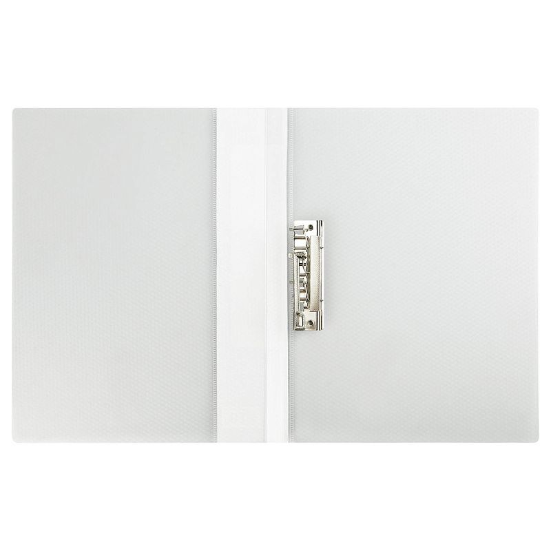 Папка с боковым зажимом СТАММ "Кристалл" А4, 17мм, 700мкм, пластик, бесцветная 