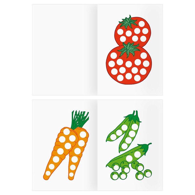 УЦЕНКА - Раскраска пальчиковая А5, 8 стр., ТРИ СОВЫ "Рисуем пальчиками. Выпуск 1" (осн 363251)