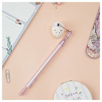 Ручка шариковая MESHU "Hello, Unicorn", синяя, 0,7мм, корпус ассорти, с топпером