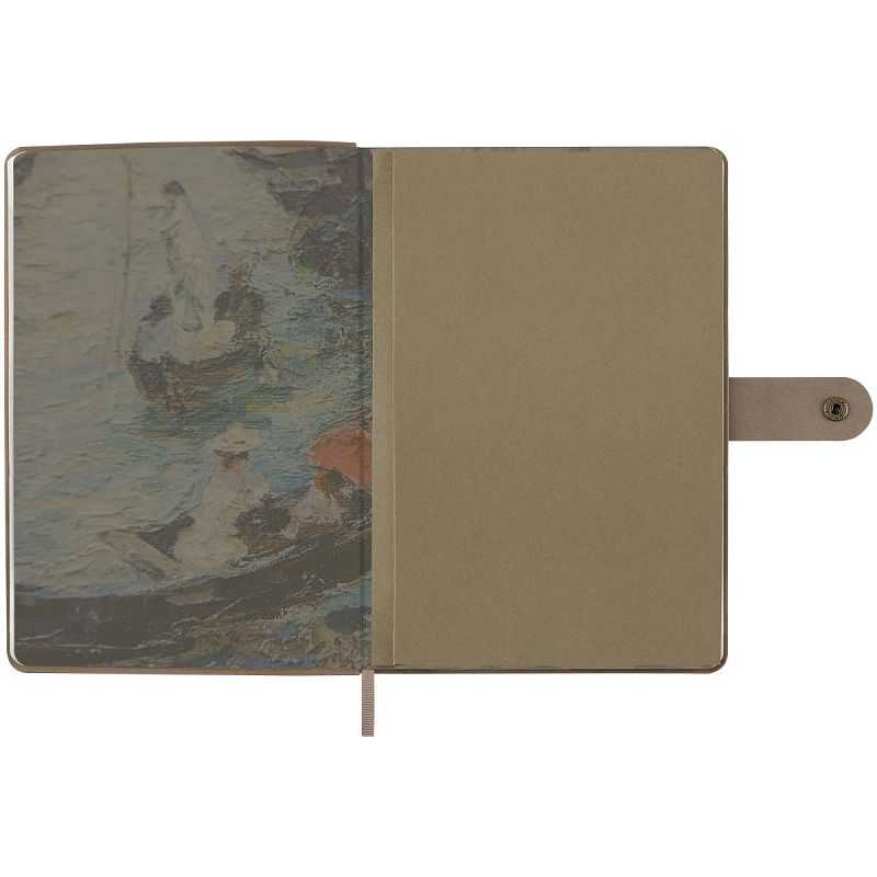 Записная книжка А5 80 л., ЛАЙТ, кожзам, Greenwich Line "Outline. Venice", с замком, тиснение фольгой, внутренний карман, блок в точку