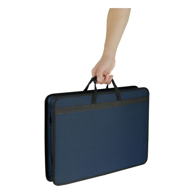 Сумка деловая OfficeSpace "Glasgow" А3, ткань, ассорти, 2 отделения, молния 