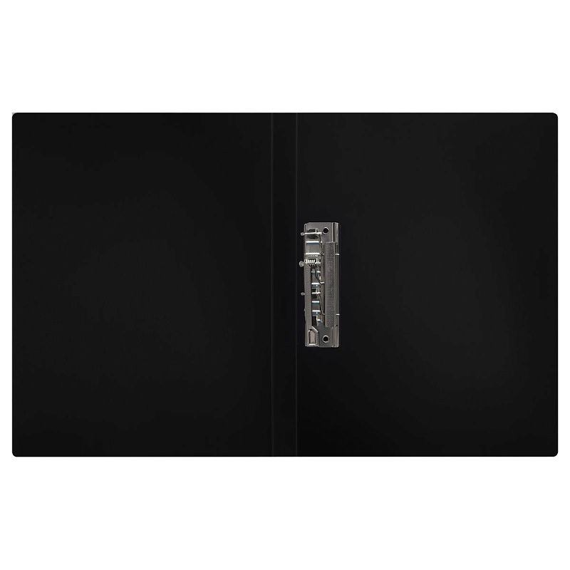 Папка с боковым зажимом СТАММ "Герб" А4, 17мм, 700мкм, пластик, черный 